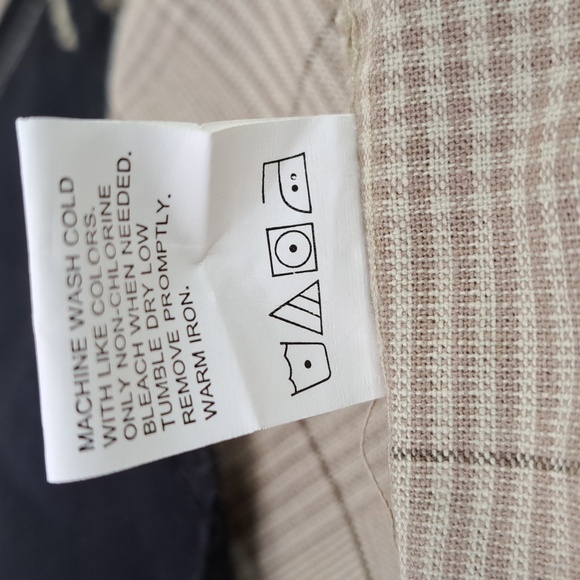 BurnSide Flat Front Golf Walking Plaid Tan Shorts Men's Size 38 - Picture 12 of 15